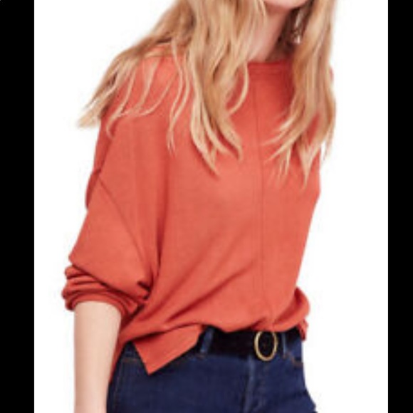 Free People Sweaters - FREE PEOPLE Be Good Terry Pullover in Terracotta Free People Sweaters - FREE PEOPLE Be Good Terry Pullover in Terracotta